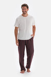 Bordeaux LINED JACQUARD KNITTED SINGLE BOTTOM
