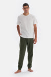 Green JOGGER LEG PAJAMAS BOTTOM