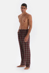 MULTICOLOR PLAID WOVEN TROUSERS PAJAMAS