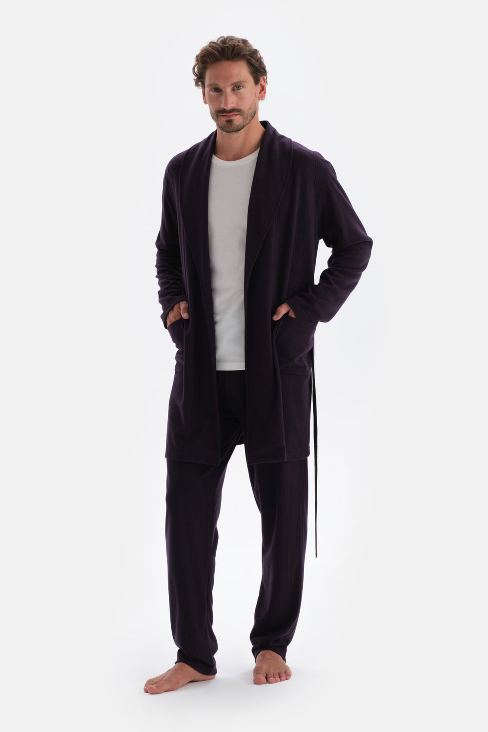 Bordeaux LINED JACQUARD KNITTED SINGLE BOTTOM