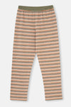 MULTICOLOR STRIPED KNITTED SINGLE BOTTOM