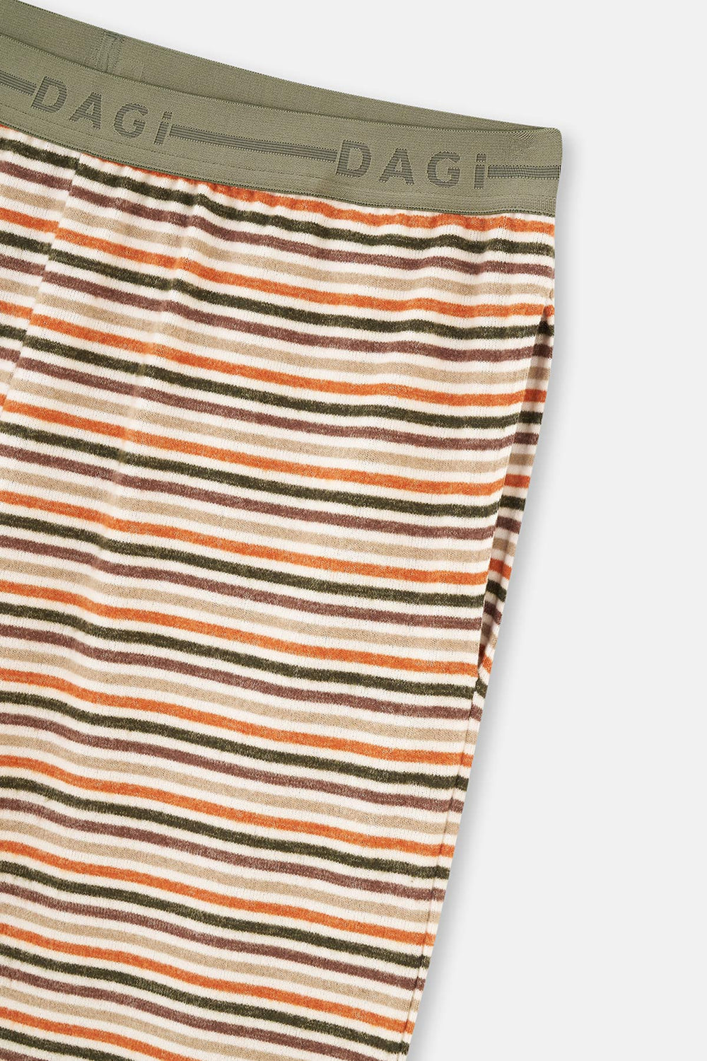MULTICOLOR STRIPED KNITTED SINGLE BOTTOM