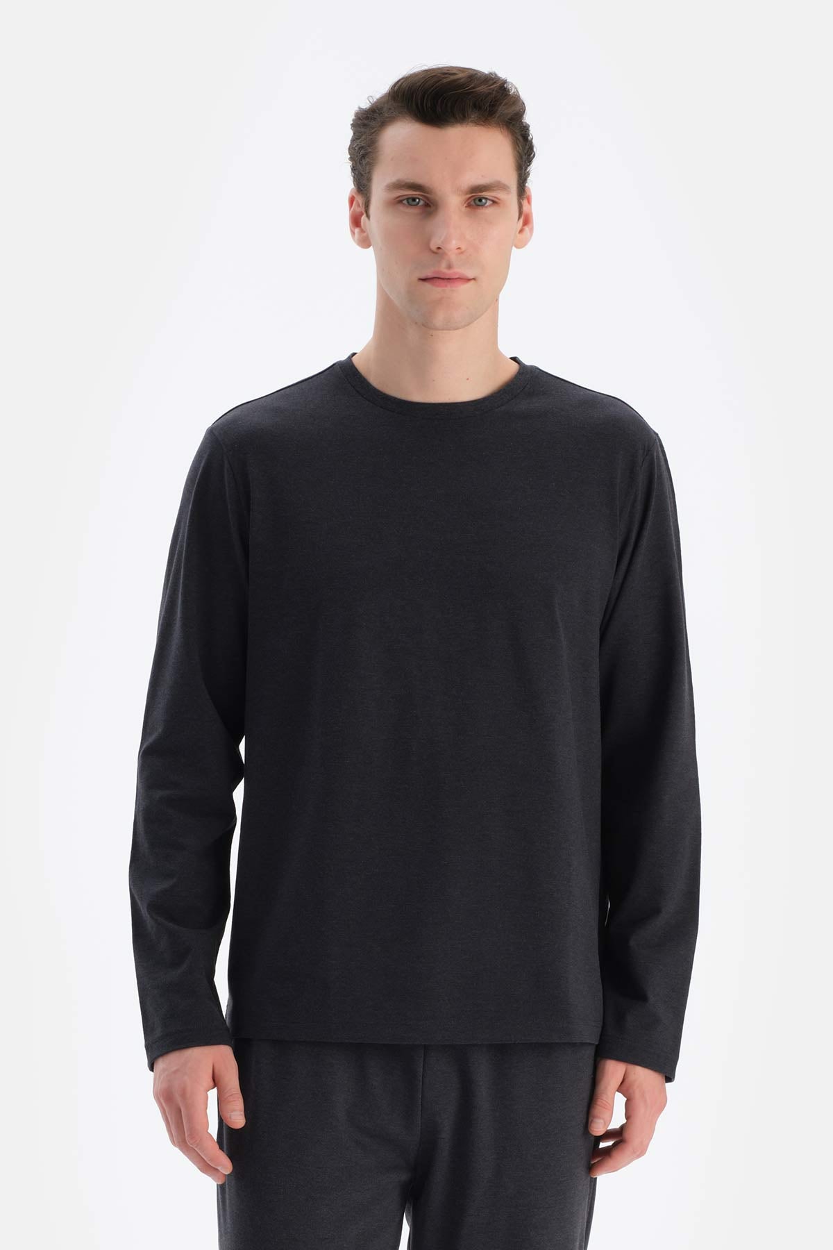 Smoke CREW-NECK  REGULAR FIT EVERFRESH T-SHIRT