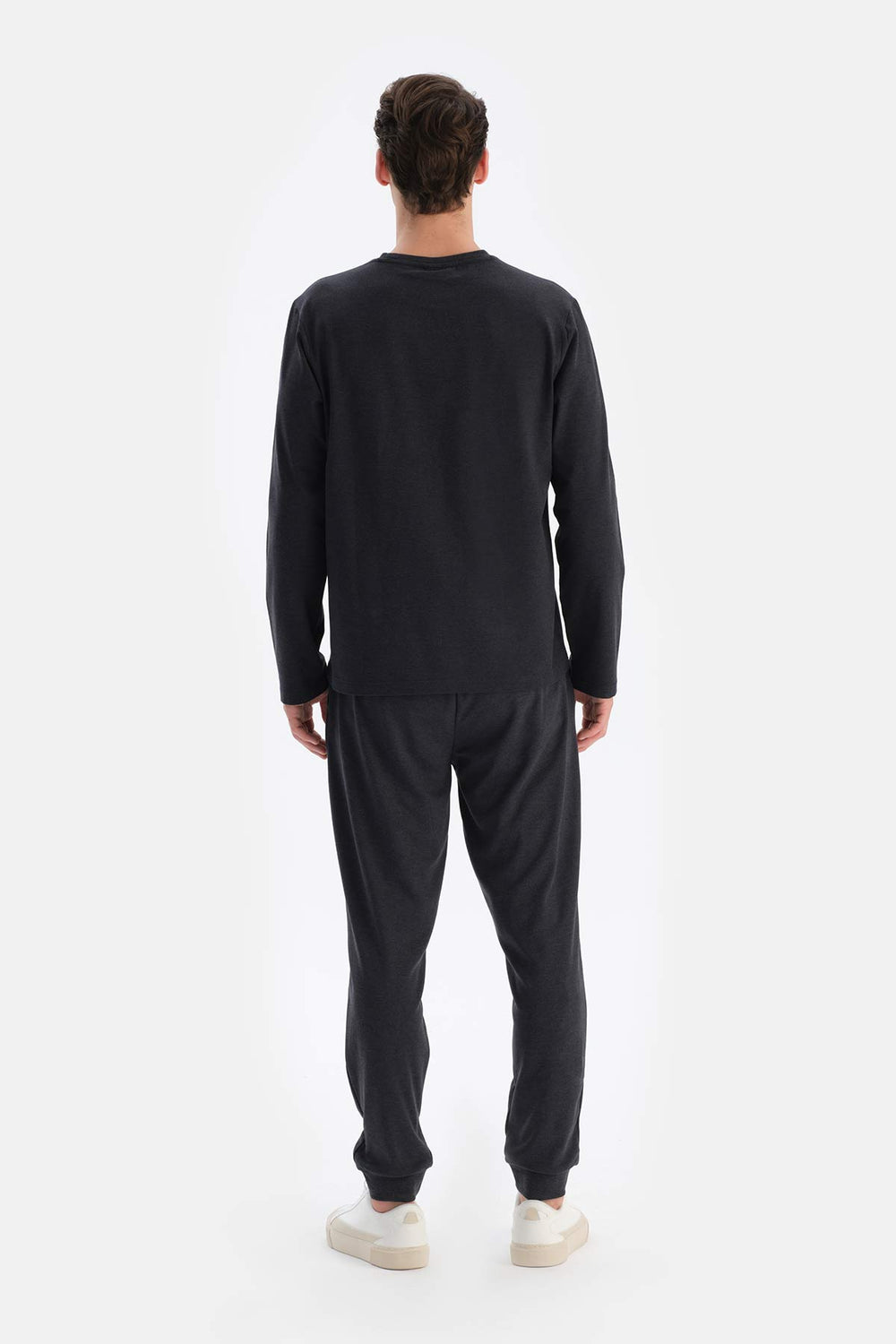 Smoke CREW-NECK  REGULAR FIT EVERFRESH T-SHIRT