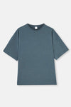 Indigo CREW-NECK SHORT SLEEVE OVERSIZE EVERFRESH T-SHIRT