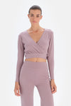 Lilac YOGA TOP