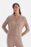 Light Brown BUTTON DETAILED CARDIGAN