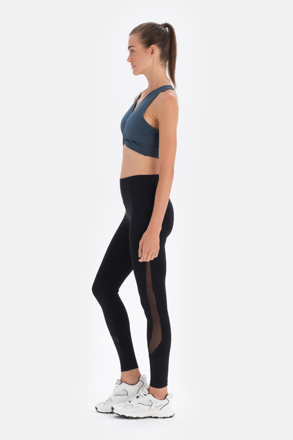 Koyu Yeşil Dagi Active Koyu Sırt Detaylı Spor Sütyeni