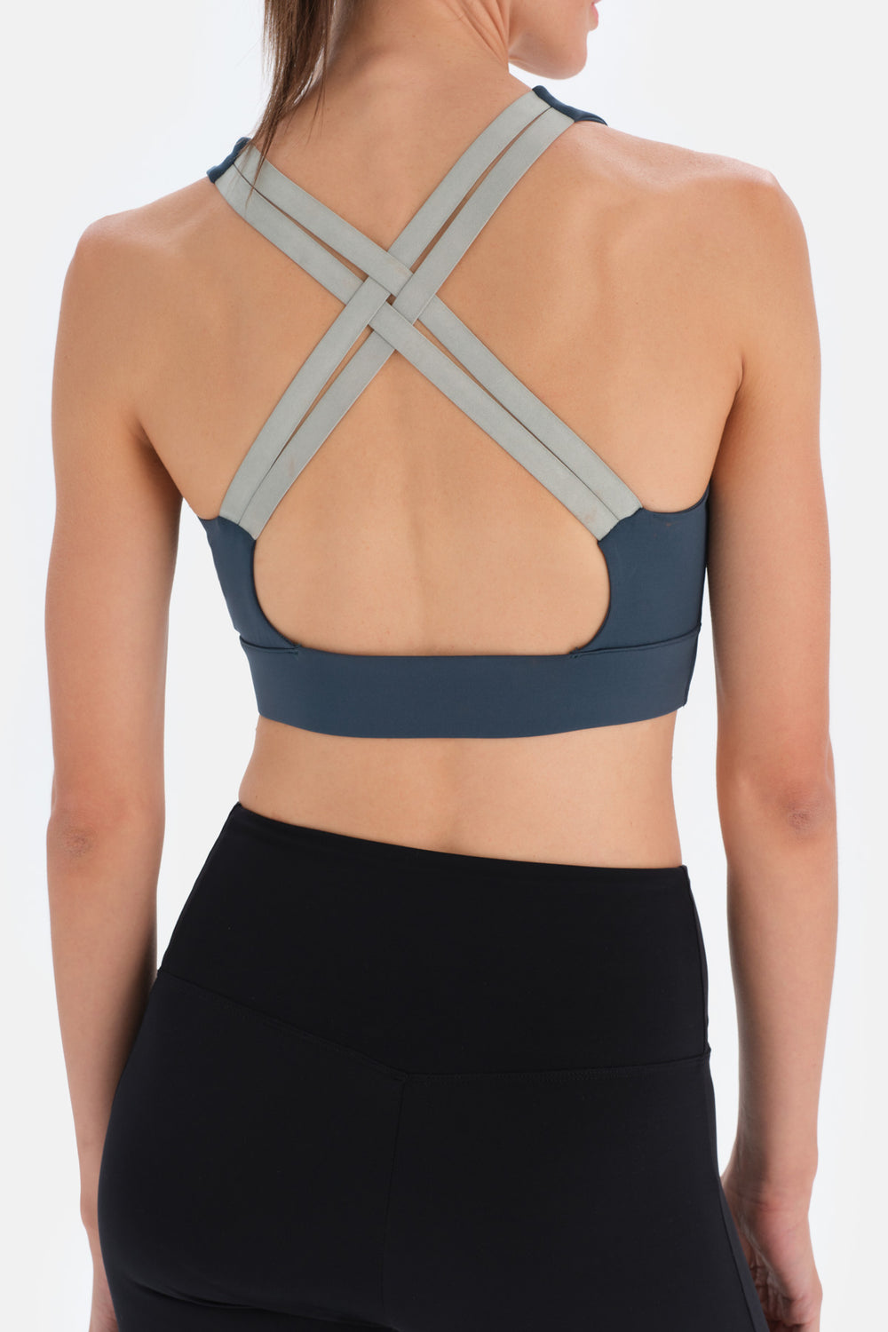 Koyu Yeşil Dagi Active Koyu Sırt Detaylı Spor Sütyeni