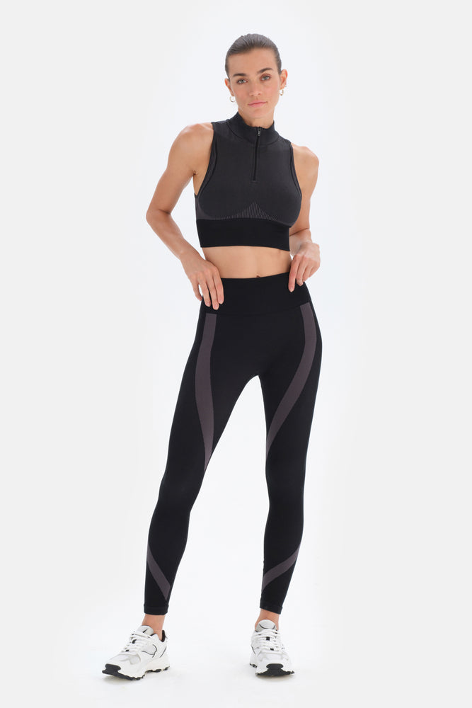 Siyah Dagi Active Kadın Seamless Tayt
