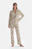Ecru SIZE PRINTED SHIRT PANTS PAJAMAS SET