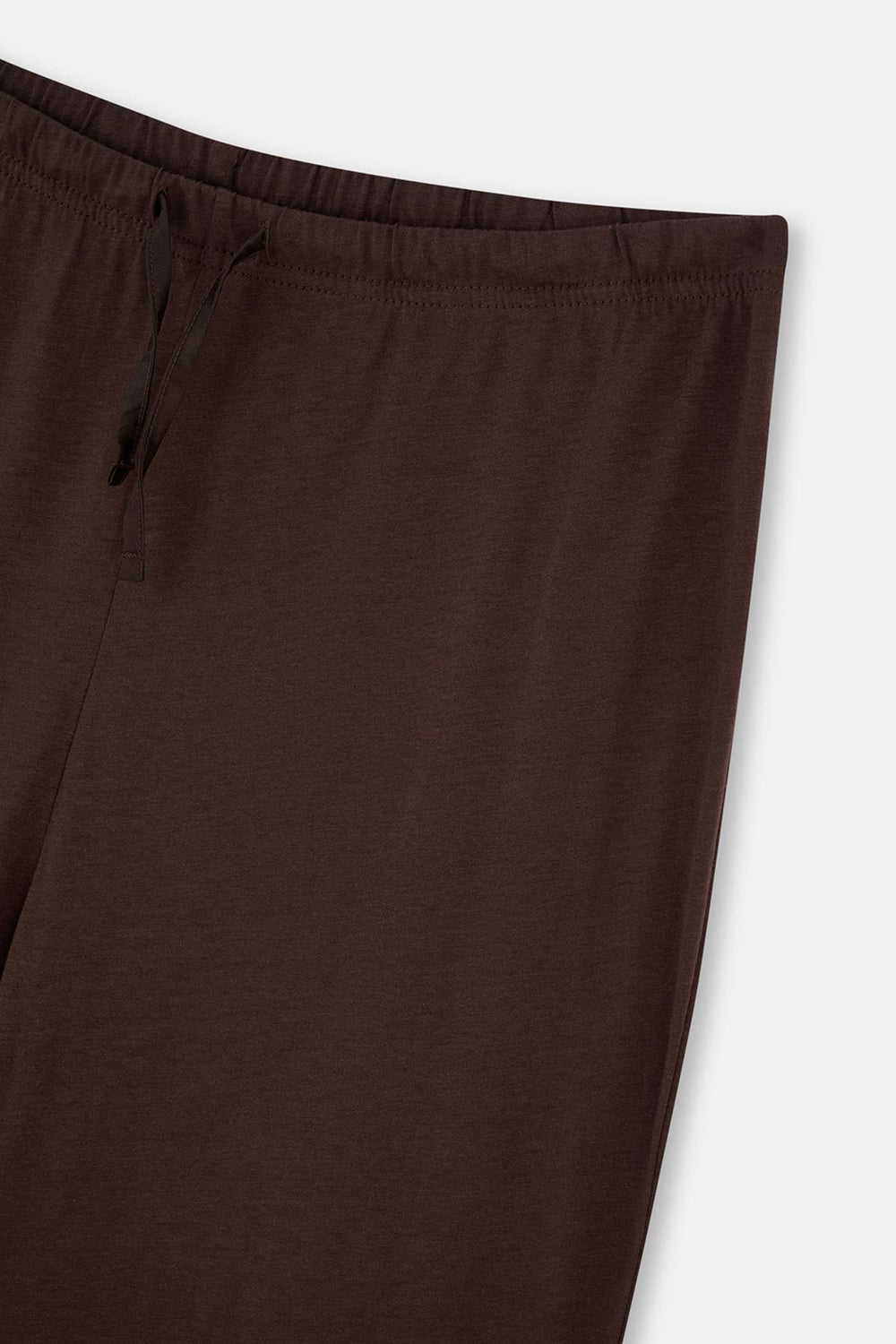 Dark Brown SATIN LEG DETAILED SHIRT PANTS PAJAMAS SUIT