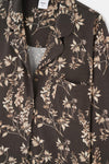 Dark Brown SIZE PRINTED SHIRT PANTS PAJAMAS SUIT