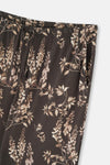 Dark Brown SIZE PRINTED SHIRT PANTS PAJAMAS SUIT