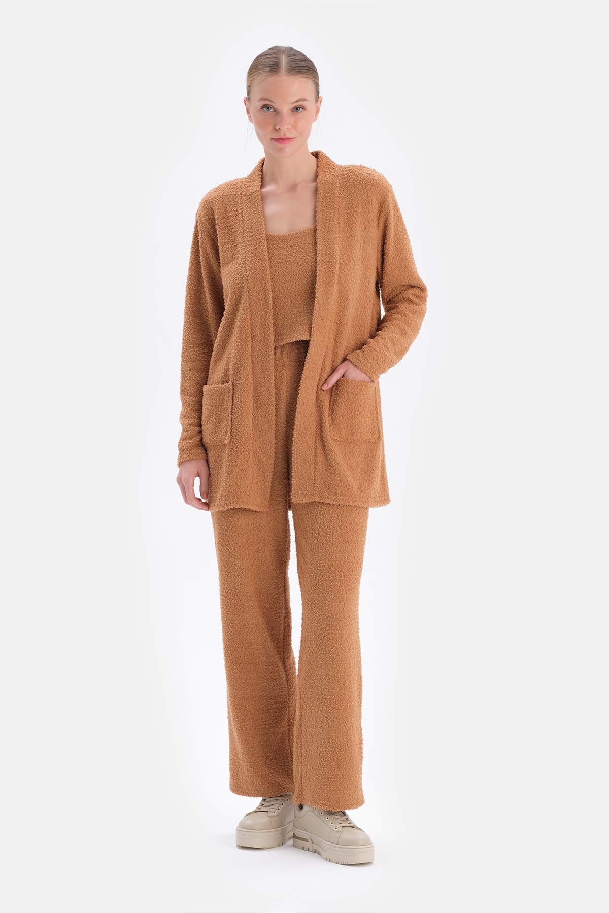 Camel CHENIL CARDIGAN