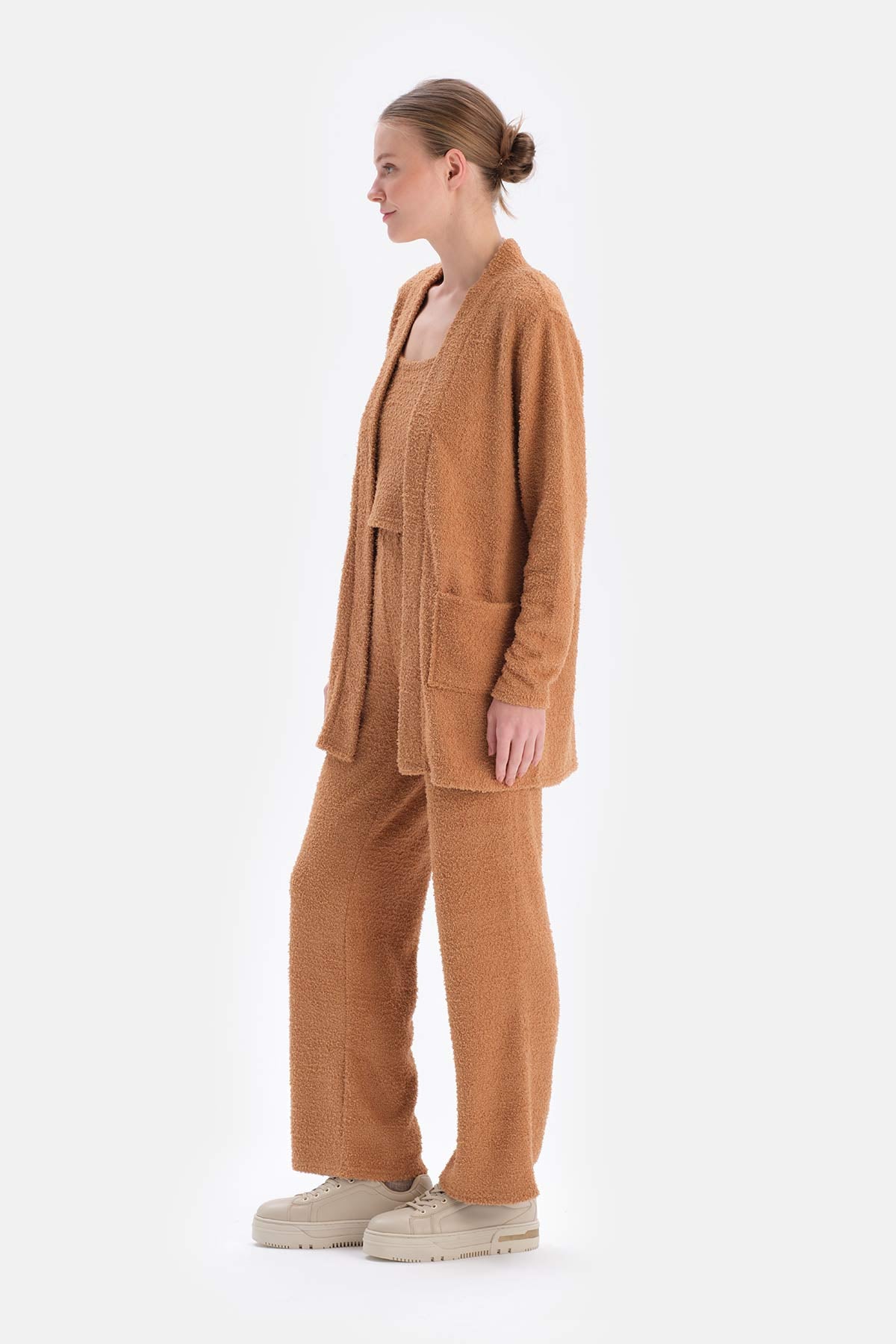 Camel CHENIL CARDIGAN