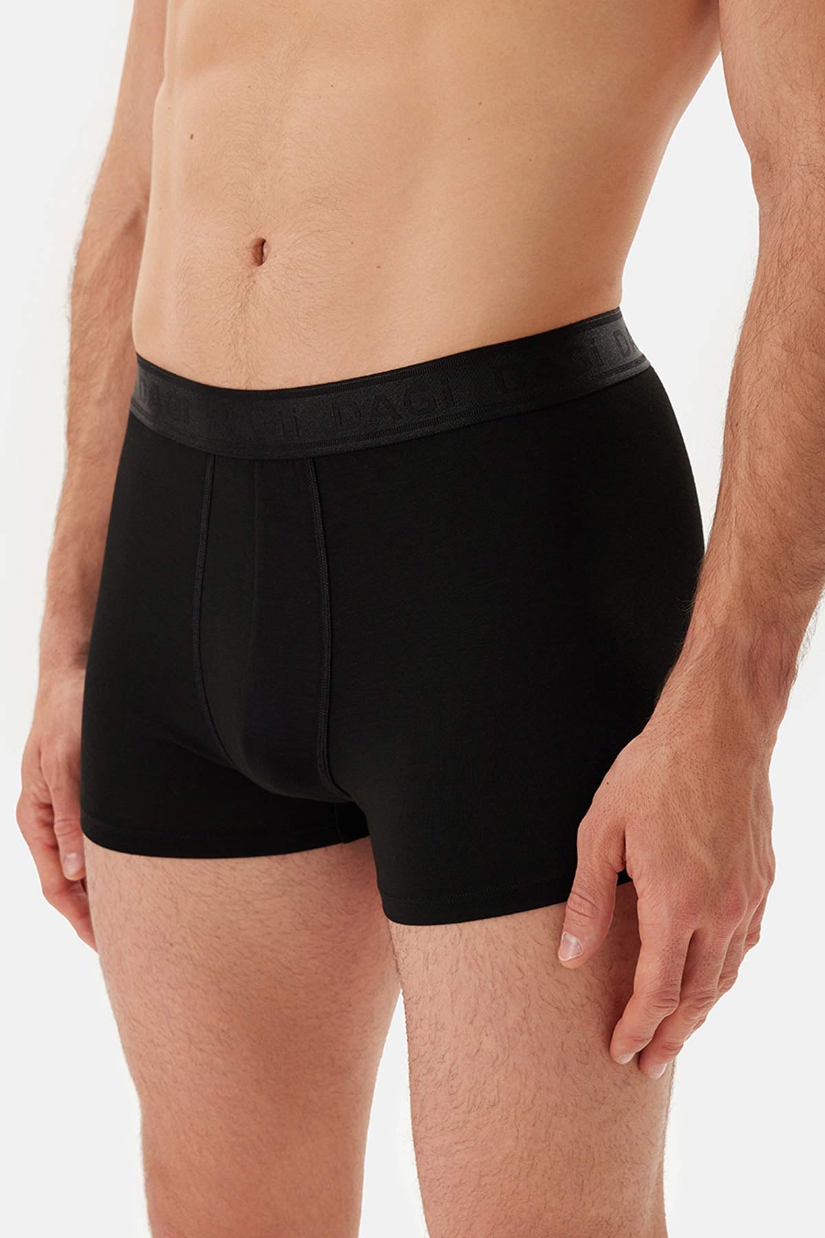 Siyah Normal Bel Basic Modal Boxer