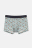 Gray Blue 5210 PATTERNED COTTON BOXER