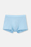 Açık Mavi Düz Pamuk Boxer