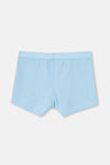 Açık Mavi Düz Pamuk Boxer