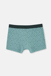 Light Blue-Dark Green 5210 2-PACK PATTERNED COTTON BOXERS