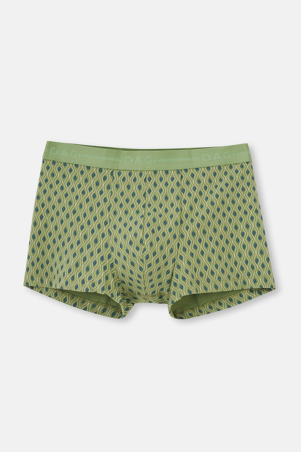 Mavi-Yeşil 2'li Desenli Pamuk Boxer