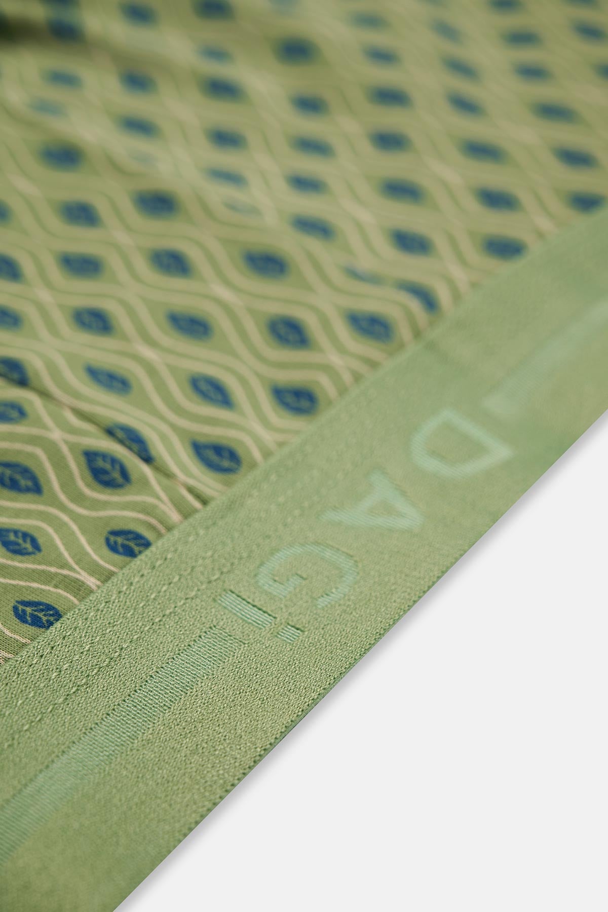 Mavi-Yeşil 2'li Desenli Pamuk Boxer