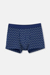 Navy-Blue 5210 3-PACK PATTERNED COTTON BOXER