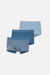 Light Blue-Blue 4210 3-PACK PATTERNED MICRO MODAL BOXER