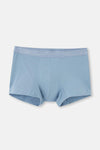 Açık Mavi-Mavi 3'Lü Desenli Micro Modal Boxer