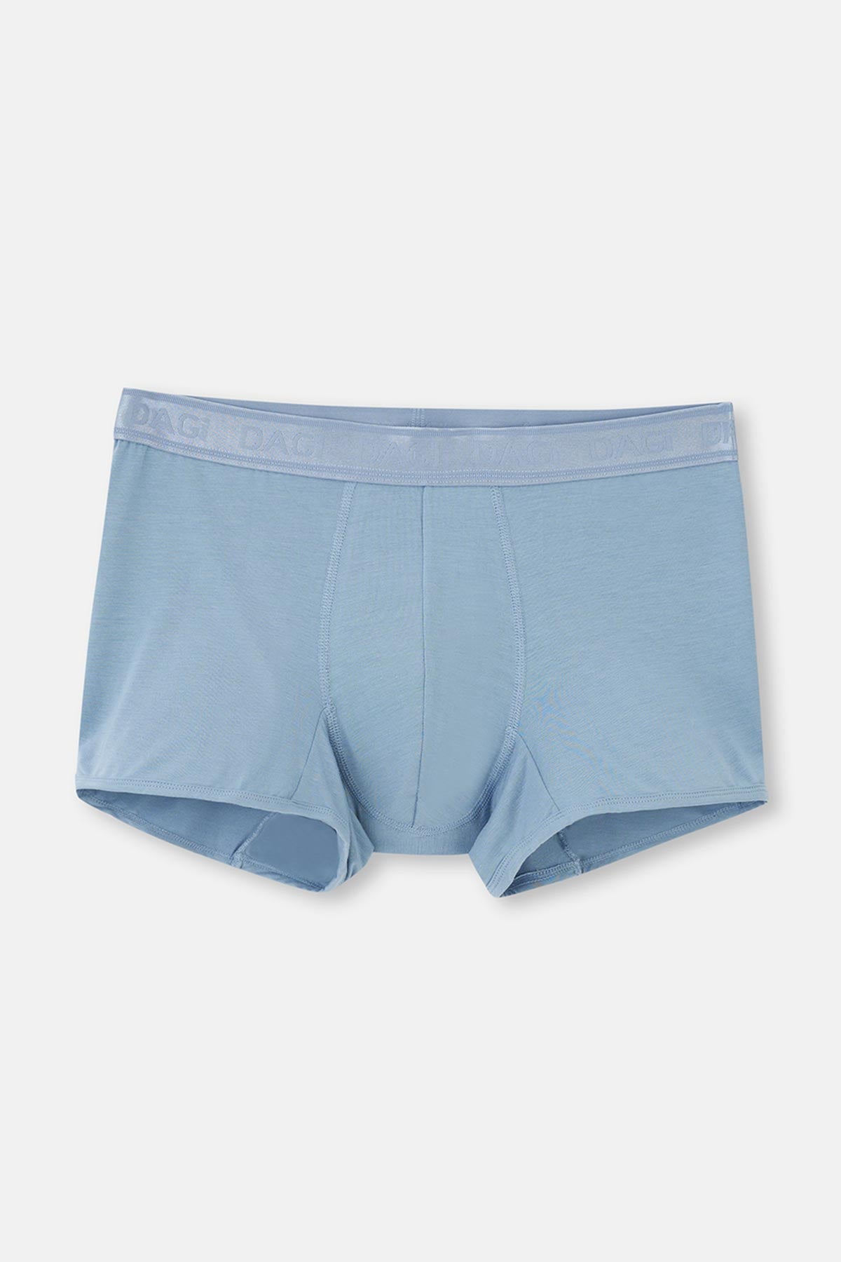 Açık Mavi-Mavi 3'Lü Desenli Micro Modal Boxer