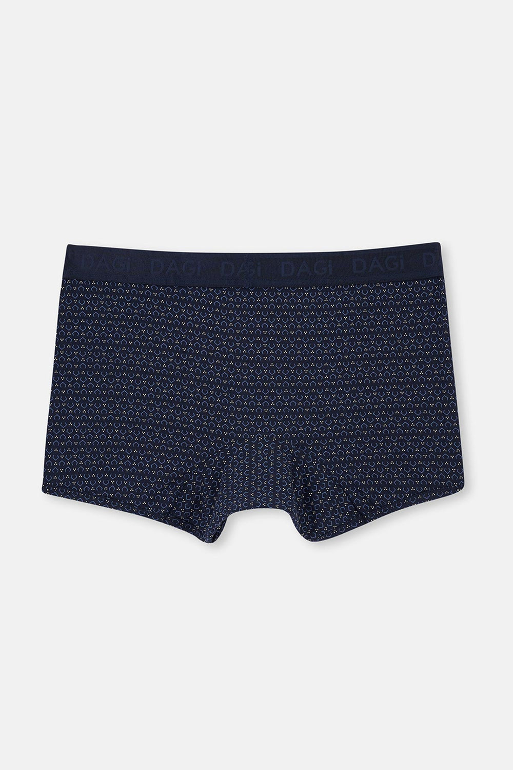 Lacivert-Mavi 3'lü Desenli Micro Modal Boxer