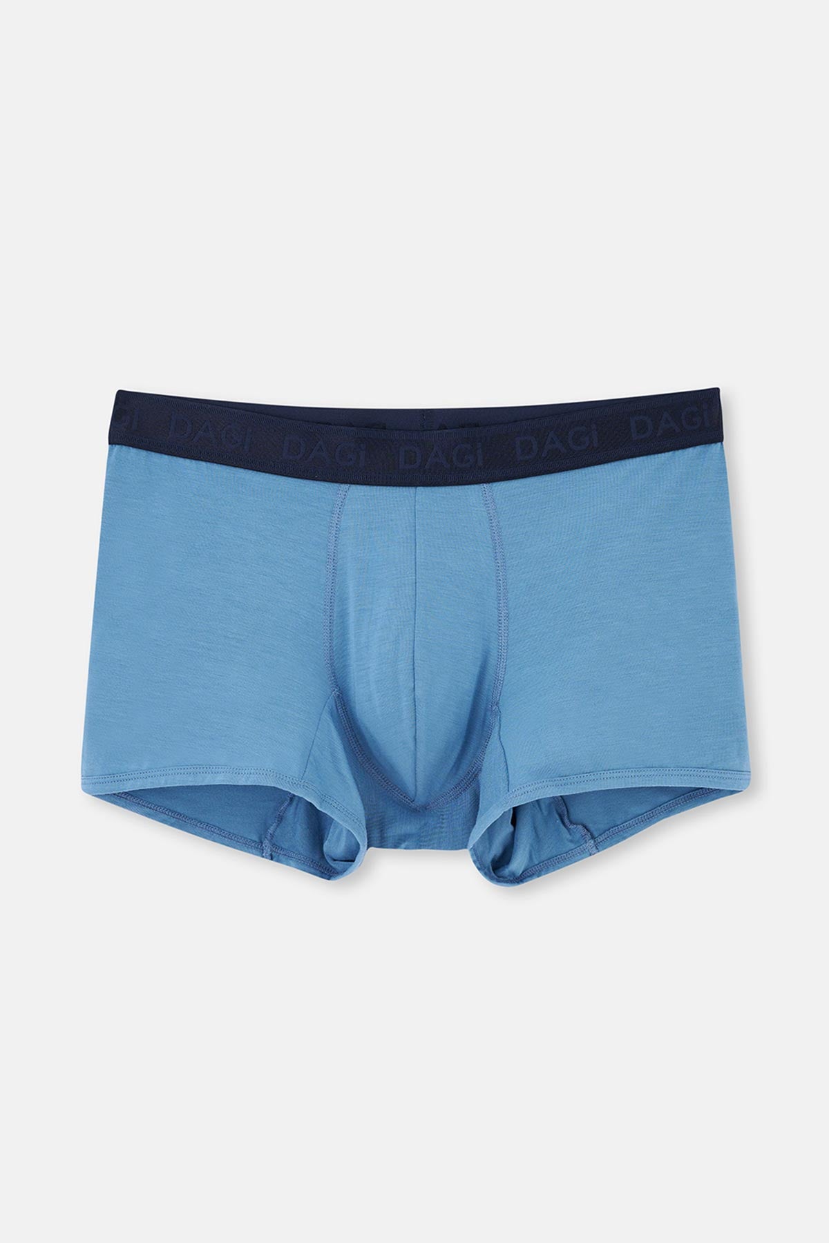 Lacivert-Mavi 3'lü Desenli Micro Modal Boxer