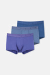 Midnight Blue-Indigo 4210 3-PACK PLAIN MICRO MODAL BOXER