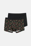 Black 5210 2-PACK PATTERNED COTTON BOXERS