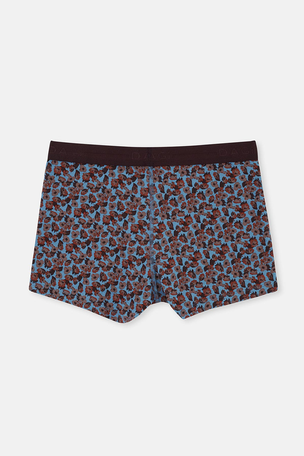 Dark Brown-Blue 5210 2-PACK PATTERNED COTTON BOXERS