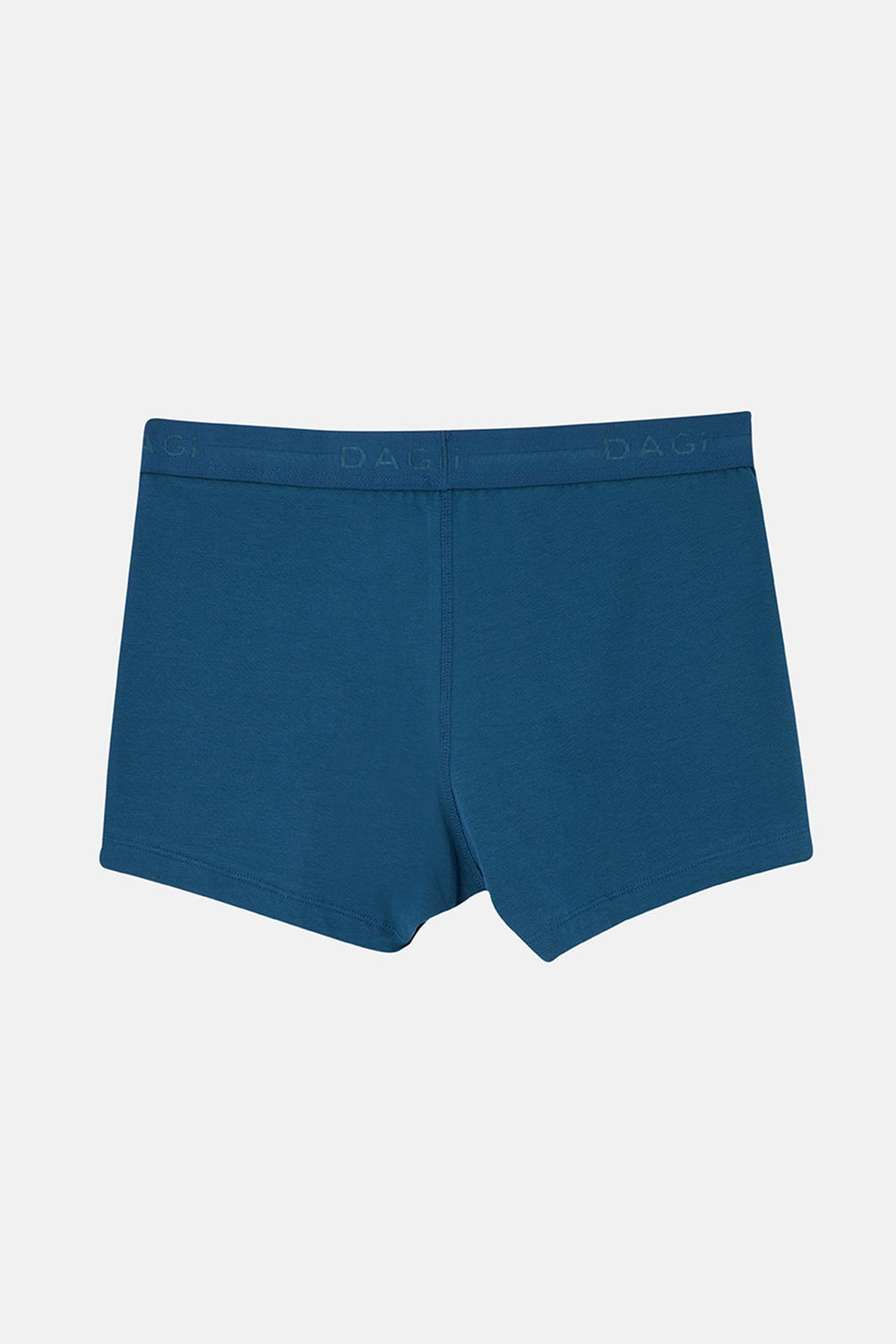 Koyu Yeşil-Mavi 2'li Düz Pamuk Boxer