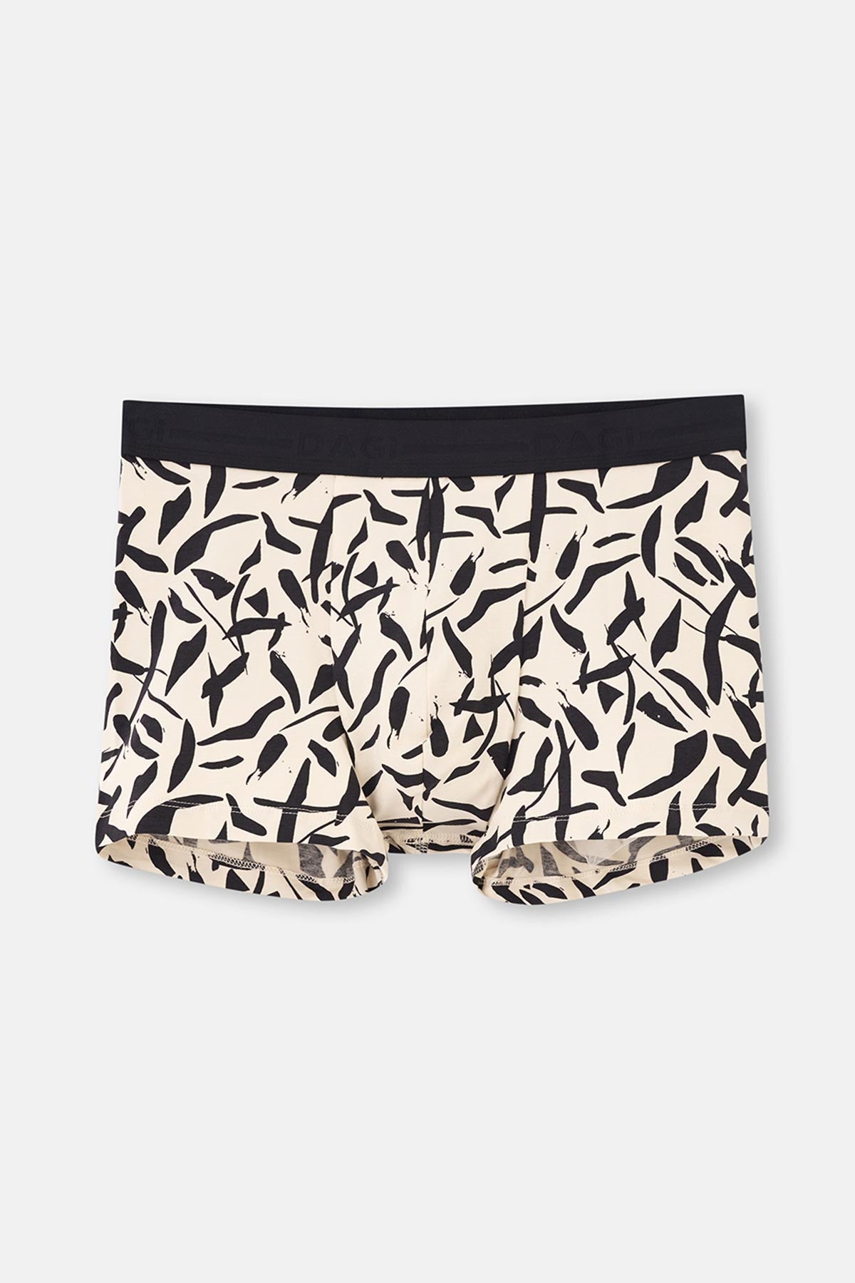 Siyah-Ten 3'Lü Desenli Pamuk Boxer