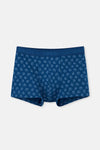 Lacivert 2'li Desenli Pamuk Boxer