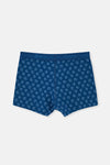 Lacivert 2'li Desenli Pamuk Boxer