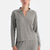Grey Melange KNITTING DETAIL POLO NECK T-SHIRT