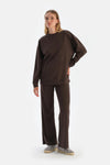 Dark Brown BASIC MODAL SWEATSHIRT