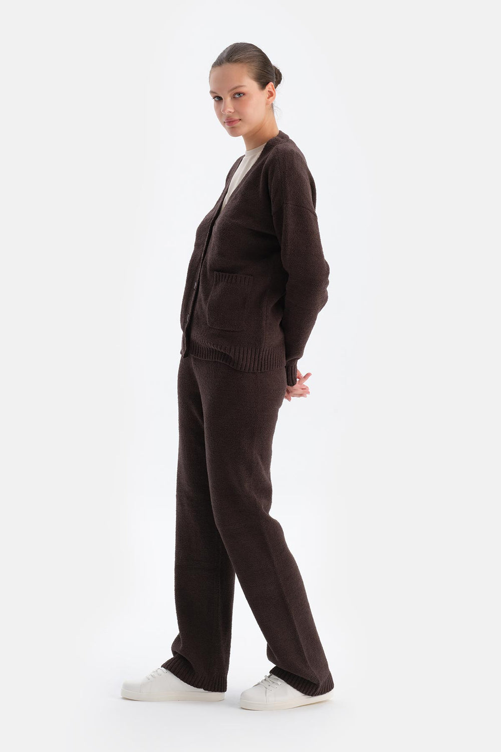 Dark Brown CHENILLE TROUSERS