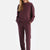Damson RIBBED MODAL TROUSERS