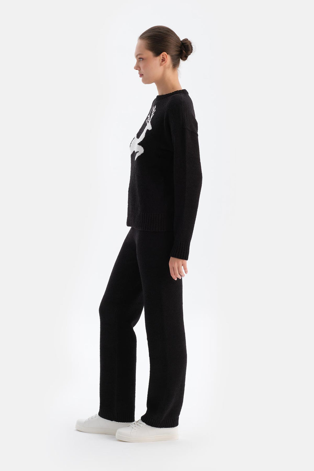Black FLEECE TROUSERS