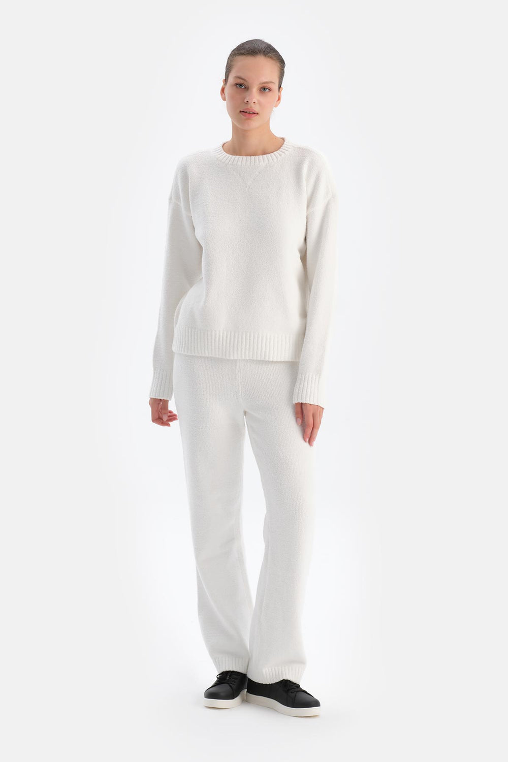 White FLEECE TROUSERS
