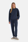 Lacivert Jogger Paça Modal Pantolon