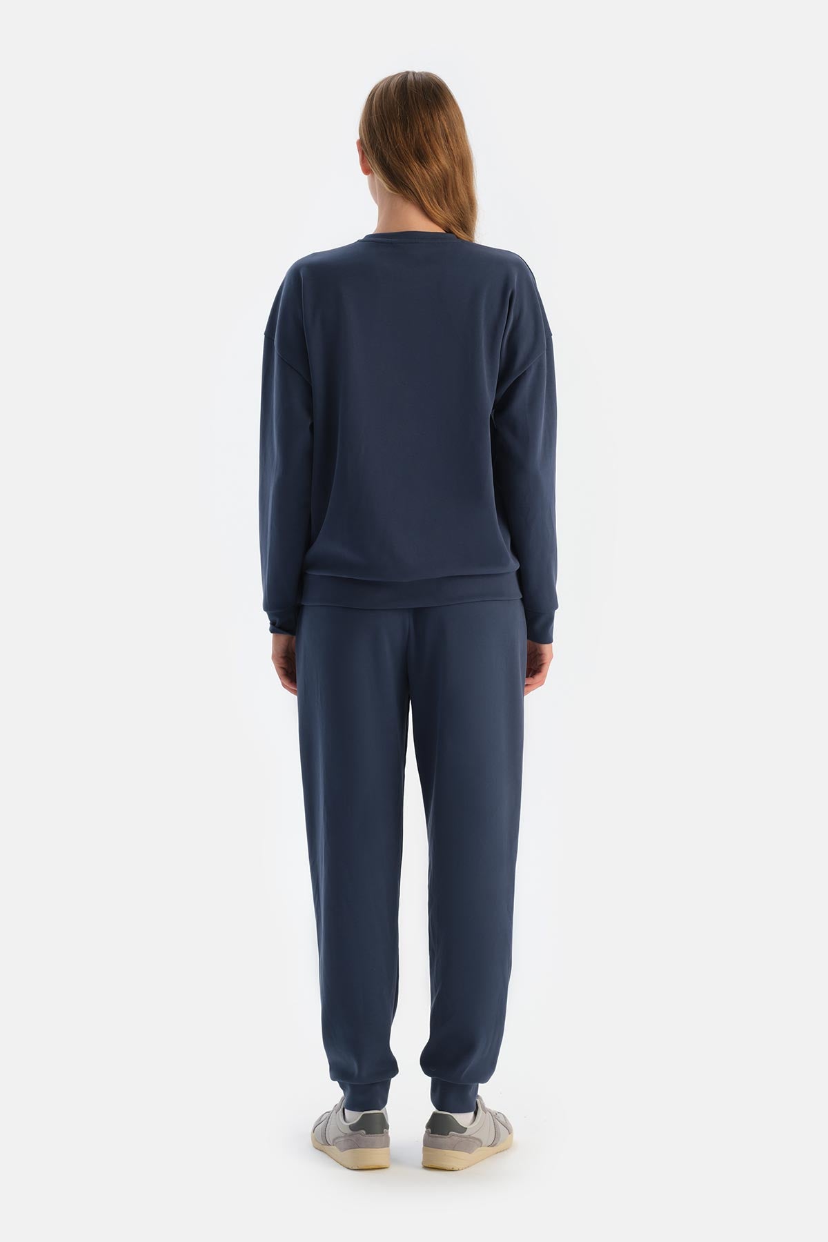 Lacivert Jogger Paça Modal Pantolon