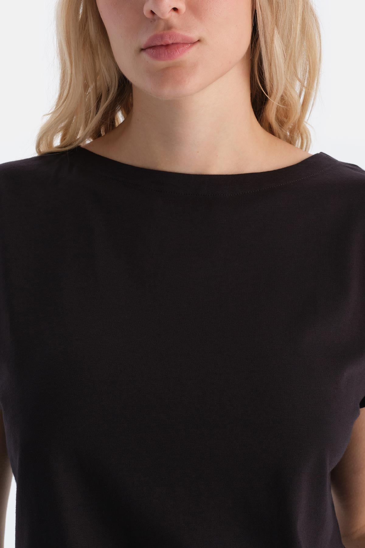 Koyu Kahve Düşük Kollu Penye Modal Pijama Takımı