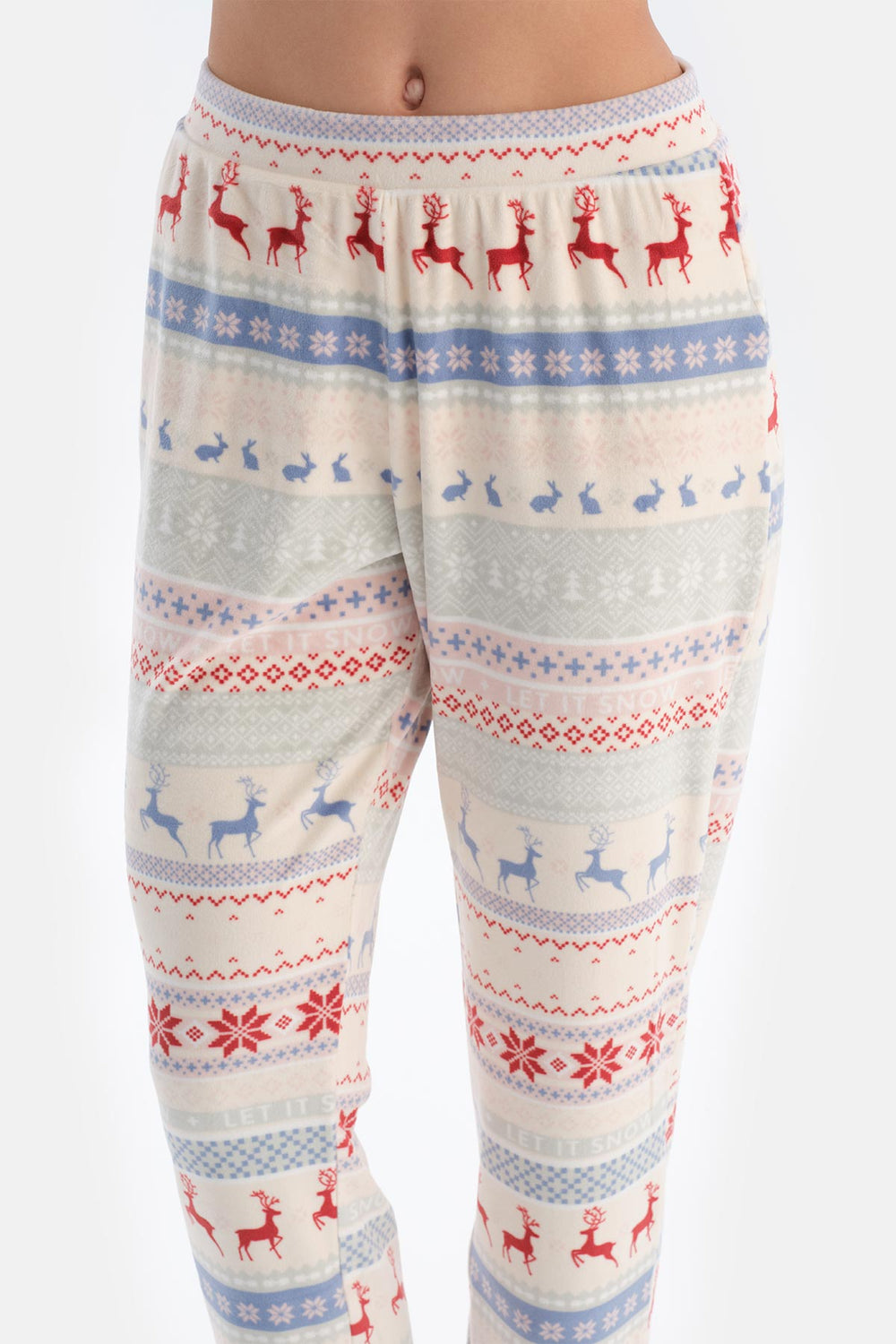 MULTICOLOR PRINTED VELVET PAJAMA SET